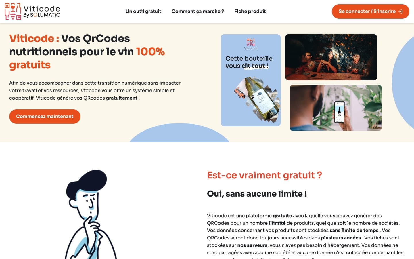 Page d'accueil de Viticode